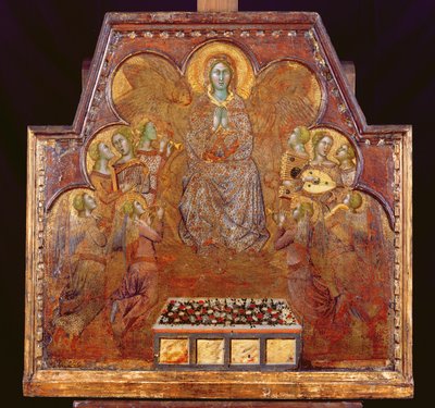 Virgin Surrounded by Angels by also Manfredi de Battilori Bartolo di Fredi